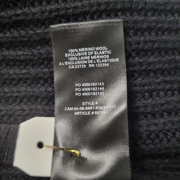 Aritzia Wilfred Montpellier Black Sweater Dress 100% Merino Wool NWT Size 2XL - Picture 9 of 9